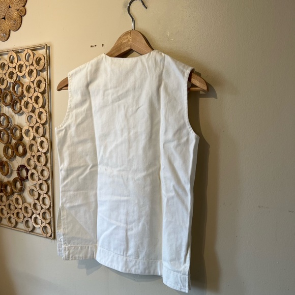 Vintage off white/ gold button cotton feel size small waist cost..… - Picture 6 of 6